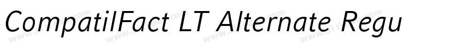 CompatilFact LT Alternate Regular Small Caps字体转换